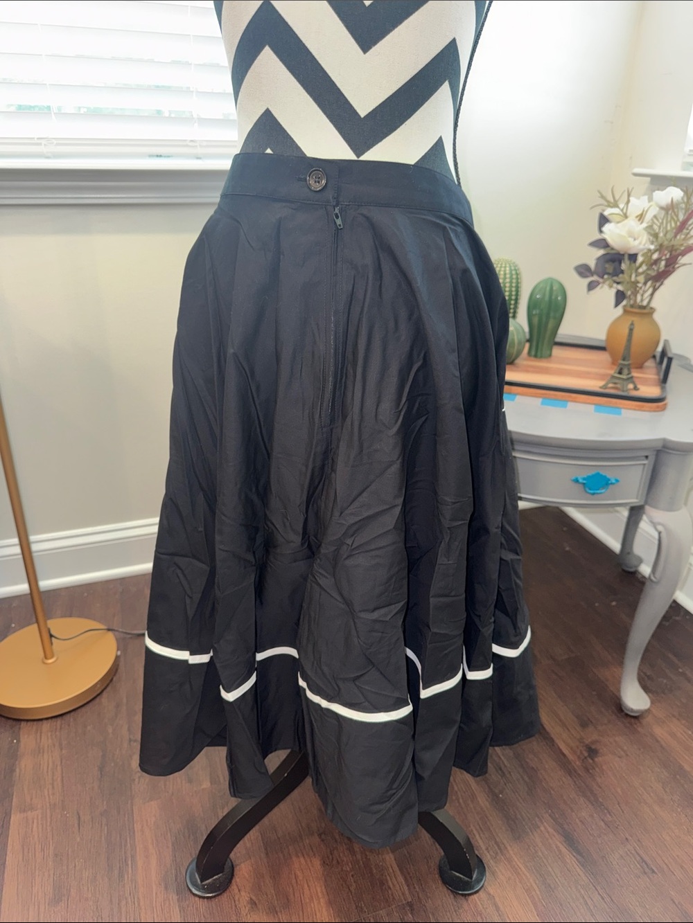 Hell Bunny Miss Muffet Spider Spiderweb Halloween 50’s Skirt - Picture 7 of 11